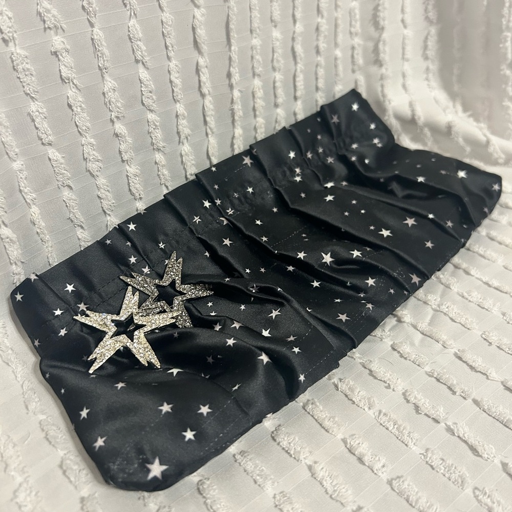 Express Women’s Vintage Clutch Navy with Star Accents
